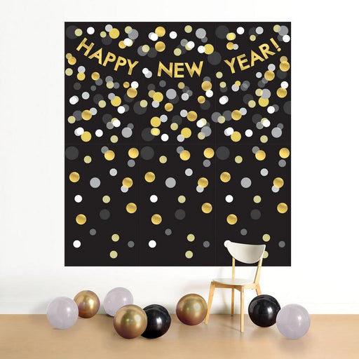New Year's Black/Silver/Gold Happy New Year Scene Setter Kit | 1ct - Zurchers