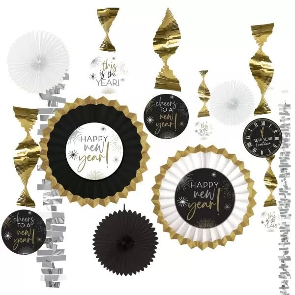 New Year's Black/Silver/Gold Party 100 Person Kit | 1kit - Zurchers