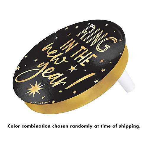 New Year's Eve Black & Gold Noisemaker | 1ct - Zurchers