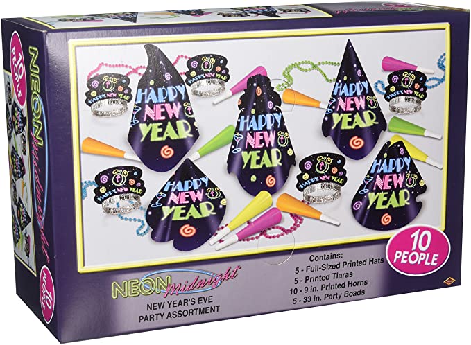 New Year's Neon Brite Party 10 person Kit | 1 ct - Zurchers