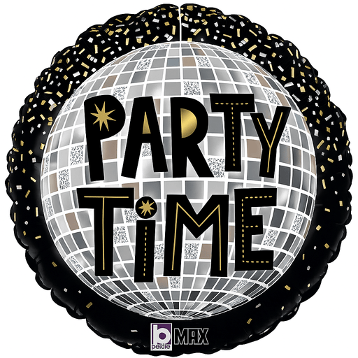 New Year's Party Time Disco Mylar 18" | 1ct - Zurchers