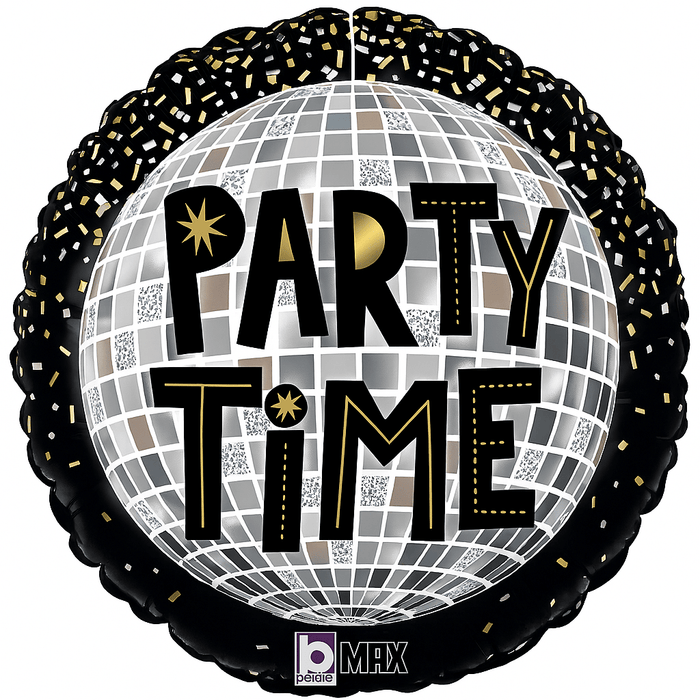 New Year's Party Time Disco Mylar 18" | 1ct - Zurchers