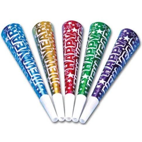 New Year's Printed Foil Horn | 1ct - Zurchers