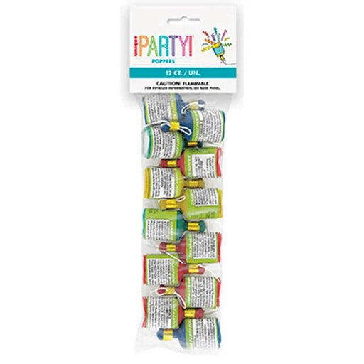 New Year's Pull String Party Poppers | 12ct - Zurchers