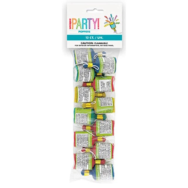 New Year's Pull String Party Poppers | 12ct - Zurchers