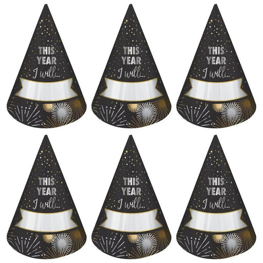 New Year's Resolution Party Hats | 8ct - Zurchers