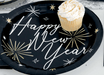 New Year's Shimmer 9in Round Dinner Paper Plates - Zurchers