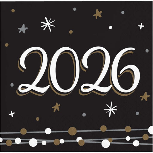 New Year's Shimmer Beverage Napkins - Zurchers