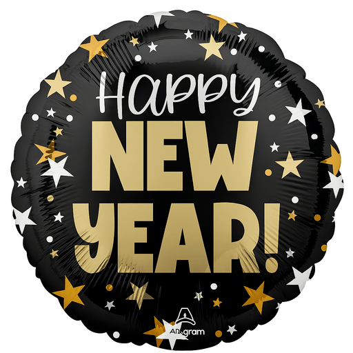 New Year's Top Hat Bash Happy New Year Mylar 18" | 1ct - Zurchers