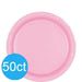 New Pink Lunch Paper Plates 8.5" | 50ct - Zurchers