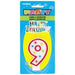 Number 9 Glitter Birthday Candle w/Cake Decoration | 1ct - Zurchers