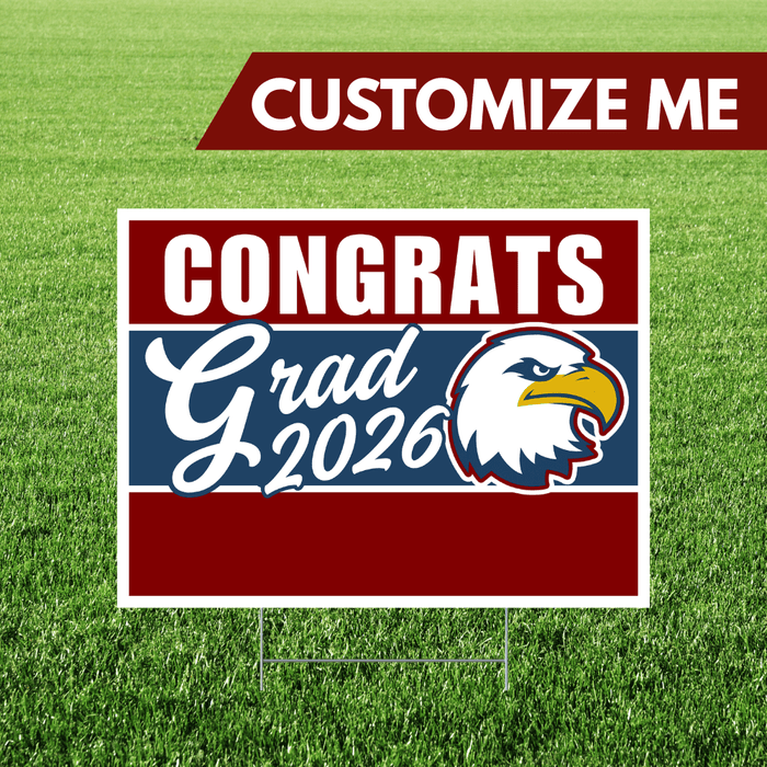 Olathe North KS Custom Name Grad Yard Sign 18x24" | 1ct - Zurchers
