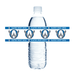 Clear water bottle with Olathe West Owls branding on a white background
