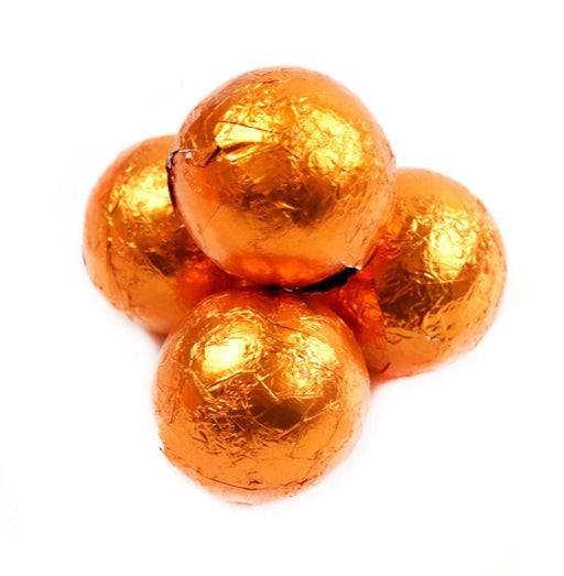 Indulge in a playful treat with our Milk Chocolate Orange Foil Balls! Each 1.5lb bag contains delicious, creamy chocolate balls wrapped in shiny foil.