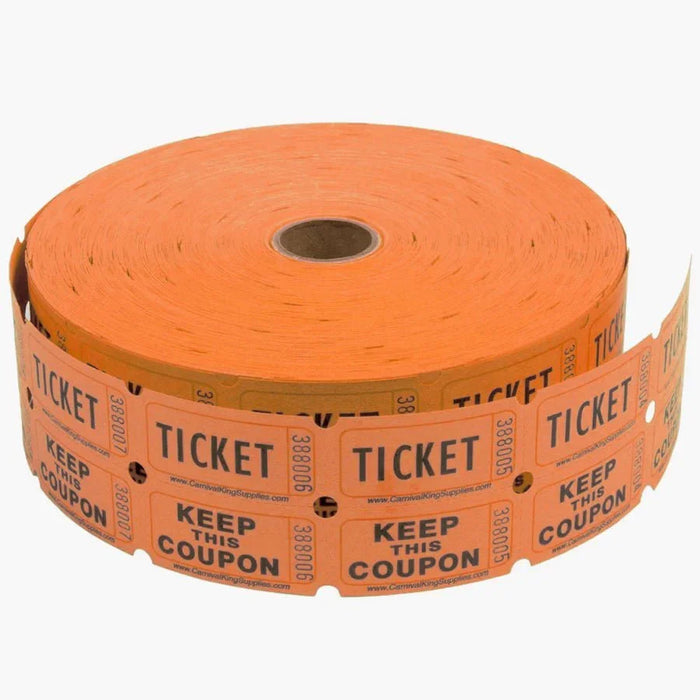 Orange Double Ticket Roll | 2000ct - Zurchers