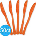 Orange Peel Heavy Duty Plastic Knives | 50ct - Zurchers