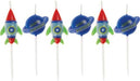 6ct Birthday Candle Outer Space