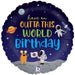 Outta This World Birthday Mylar Balloon, 18" | 1 ct - Zurchers
