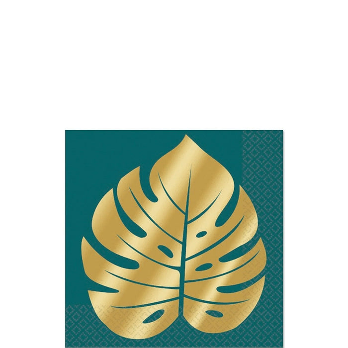 Palm Leaf Beverage Napkins 5" | 16 ct - Zurchers