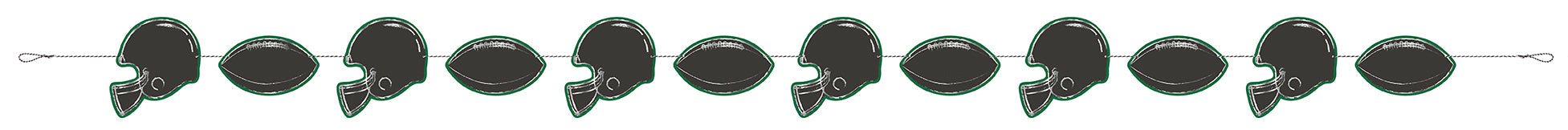 Garland Paper Kickoff Football - Party Supplies