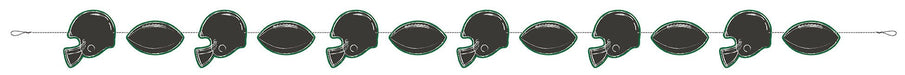Garland Paper Kickoff Football - Party Supplies