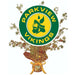 Decorative item with 'Parkview Vikings' logo on a white background