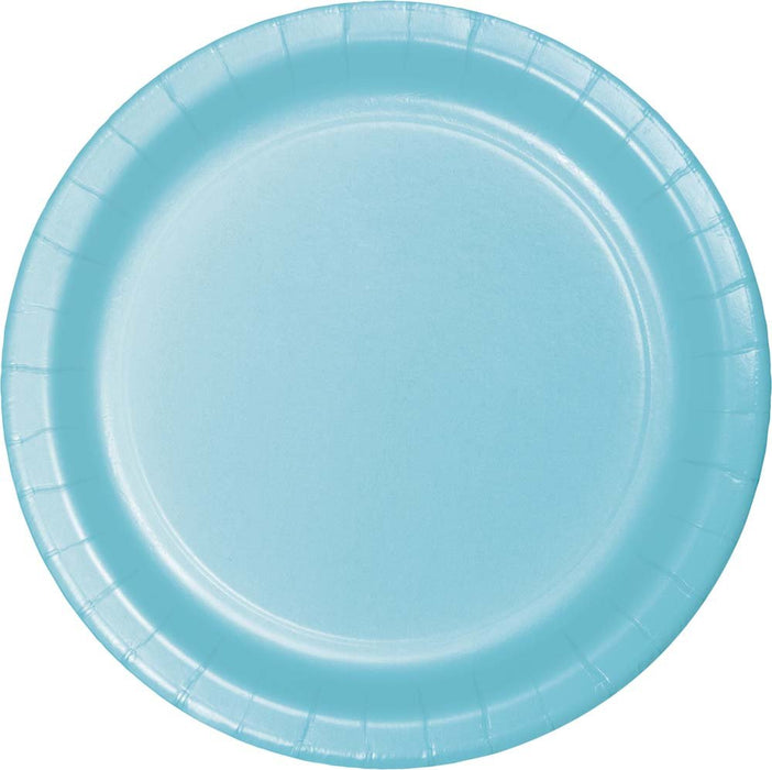 10in Paper Plate Pastel Blue - Party Supplies