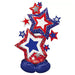 Patriotic Star Cluster Airloonz Foil Balloon Uninflated, 59" | 1 ct - Zurchers