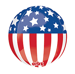 4th Of July Patriotic Orbz Balloon | 1ct