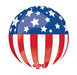 4th Of July Patriotic Orbz Balloon | 1ct