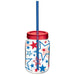 Patriotic Plastic Mason Jar with Straw | 1ct - Zurchers
