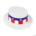 Patriotic Plastic Red/White/Blue Adult Skimmer Hat | 1ct - Zurchers