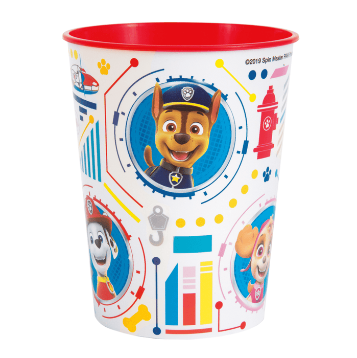 Children's cup with Paw Patrol characters on a white background