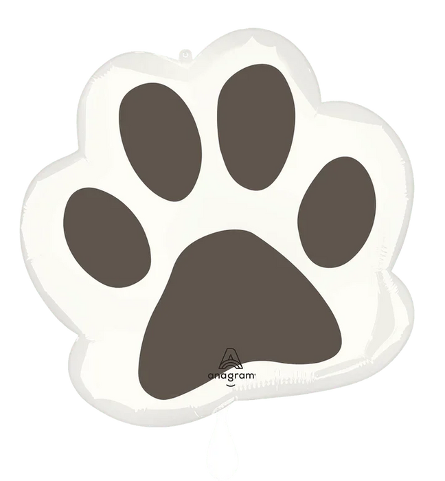 Pawsome Party Paw Print Super Shape Mylar Balloon, 22" | 1ct - Zurchers