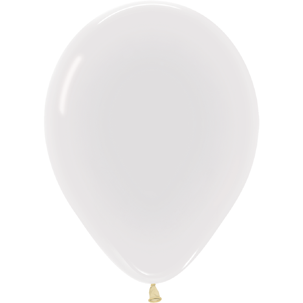 Pearl White Latex Balloon w/ Helium & Hi-Float, 11