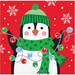 Penguin with Christmas Lights Napkin | 1ct - Zurchers