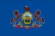 Pennslyvania State Flag with Stick 4" x 6" | 1 Count - Zurchers