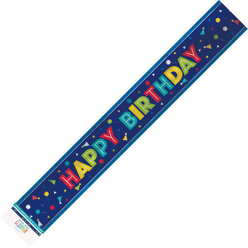 Peppy Birthday Banner 12ft | 1ct