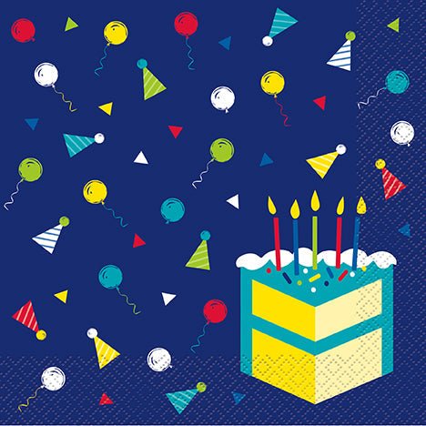 Peppy Birthday Lunch Napkins | 16ct