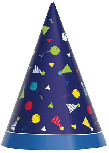 Peppy Birthday Party Hats | 8ct