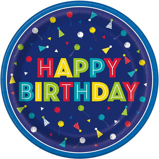 Peppy Birthday Plate 9in | 8ct