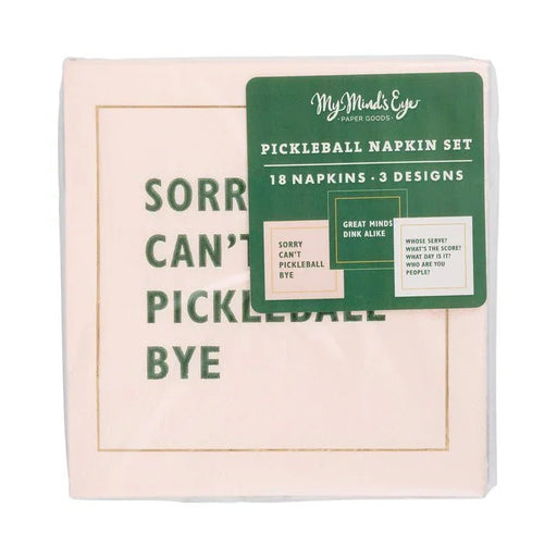 Pickleball Sayings Paper Cocktail Napkins | 18 ct - Zurchers