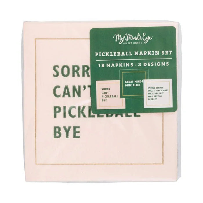 Pickleball Sayings Paper Cocktail Napkins | 18 ct - Zurchers