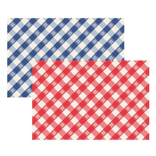 Picnic Check Placemat 18.5"x 12.5" | 24 ct - Zurchers