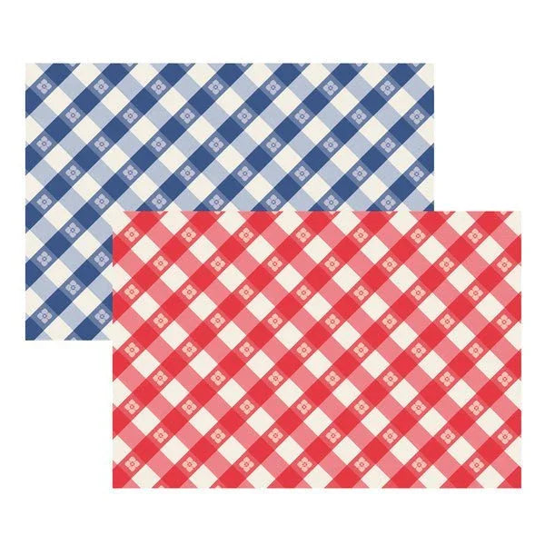 Picnic Check Placemat 18.5"x 12.5" | 24 ct - Zurchers