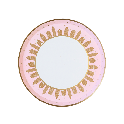 Pink Gingerbread Small Plates - 8" | 8 ct. - Zurchers