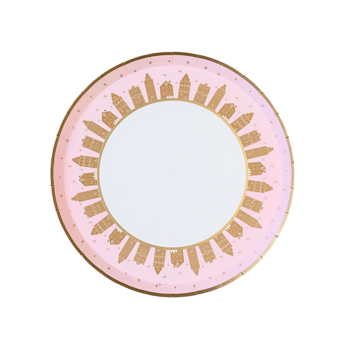 Pink Gingerbread Small Plates - 8" | 8 ct. - Zurchers