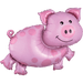 1ct - Pink Pig Supershape Mylar Balloon