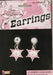 Pink Sexy Cowgirl Sheriff Earrings | 1 pr - Zurchers