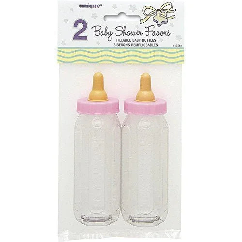 Pink Fillable Baby Bottle, 5'' | 2 ct - Zurchers